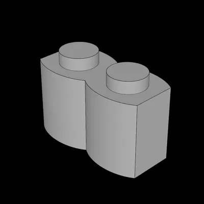 Gạch Lego Tương Thích (30136.dat) 1 x 2 Khúc Gỗ