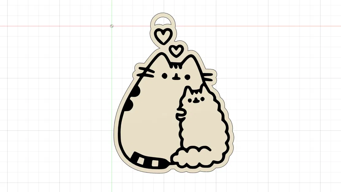 Móc Khóa Mèo Kawaii Mẫu 1 - Image 1