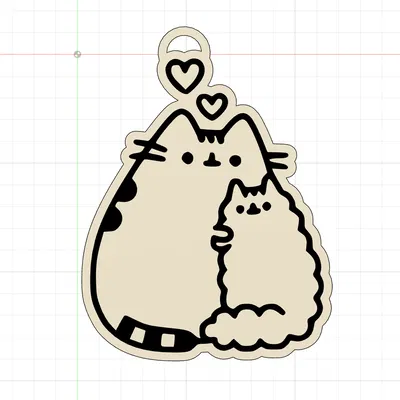 Móc Khóa Mèo Kawaii Mẫu 1