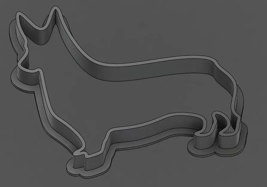 Khuôn Cắt Bánh Quy Corgi Đứng - Image 1