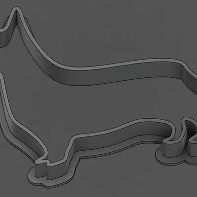 Khuôn Cắt Bánh Quy Corgi Đứng