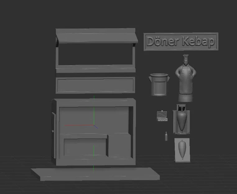 TỰ LÀM QUẦY DÖNER KEBAB - IN KHÔNG CẦN SUPPORT - Image 3