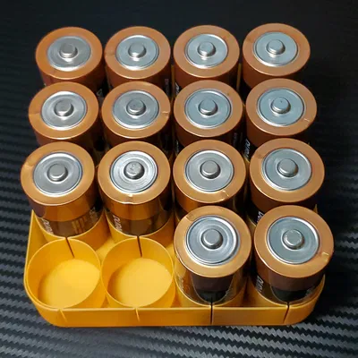 Khay Đựng / Hộp Lưu Trữ Pin D (Vase Mode)