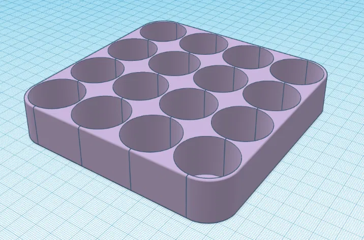 Khay Đựng / Hộp Lưu Trữ Pin D (Vase Mode) - Image 2