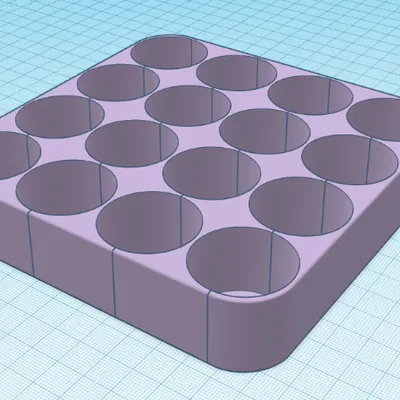 Khay Đựng / Hộp Lưu Trữ Pin D (Vase Mode)