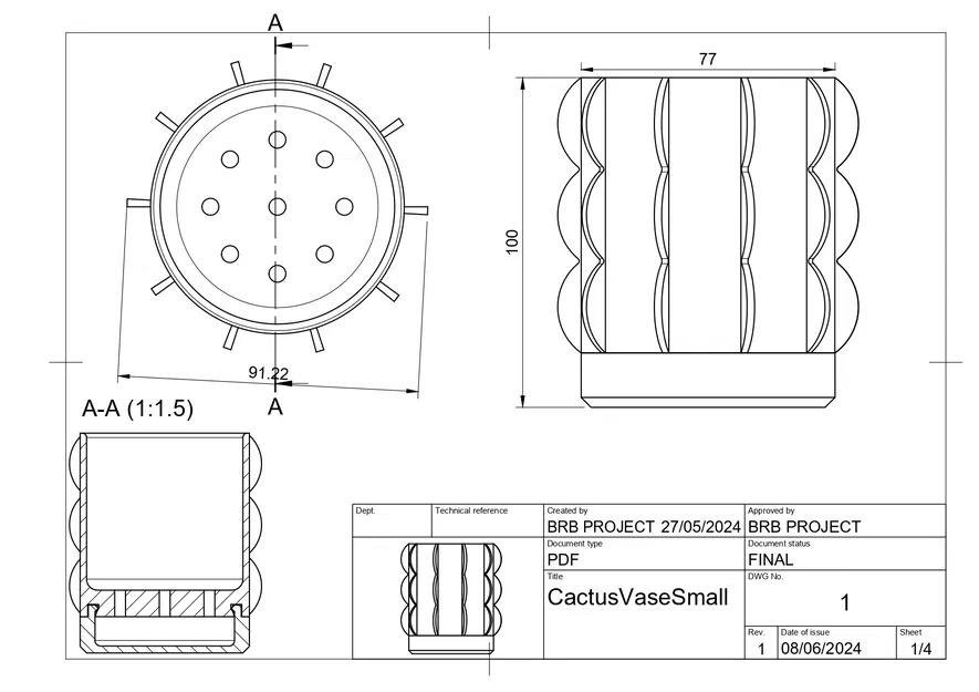 Chậu/Bình Hoa Xương Rồng Độc Đáo - Image 12