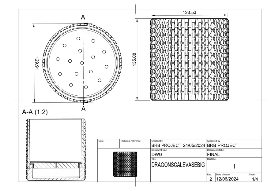 Chậu Hoa / Bình Rồng Vảy - Image 15