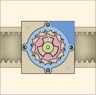 Khóa/Mặt nạ dạng Bánh Răng, Nhấn để nhả