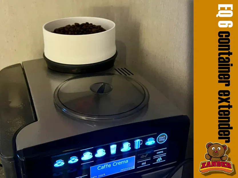 Nối dài hộp đựng hạt cà phê Siemens EQ 6 series, có thể xếp chồng - Image 1