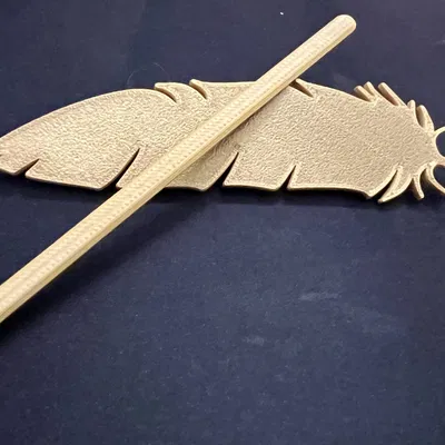 Kẹp Tóc Hình Lông Vũ