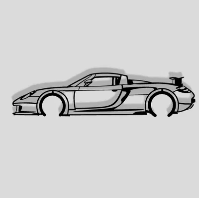 Tranh Treo Tường 2D PORSCHE CARRERA GT