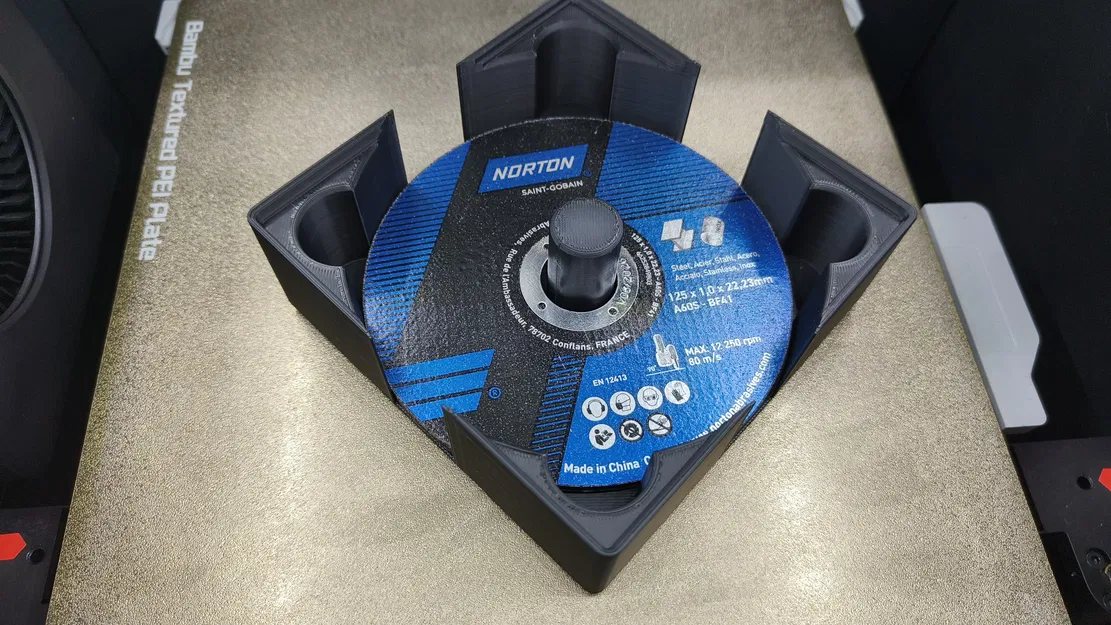 Giá đỡ đĩa máy mài góc Gridfinity - 125mm - Image 3