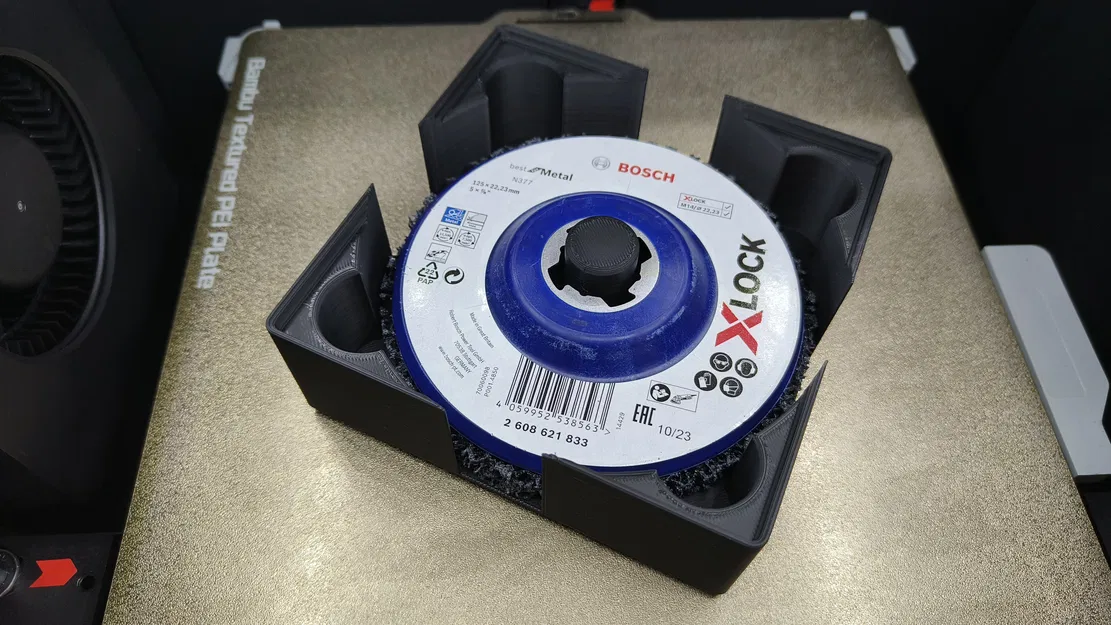 Giá đỡ đĩa máy mài góc Gridfinity - 125mm - Image 6