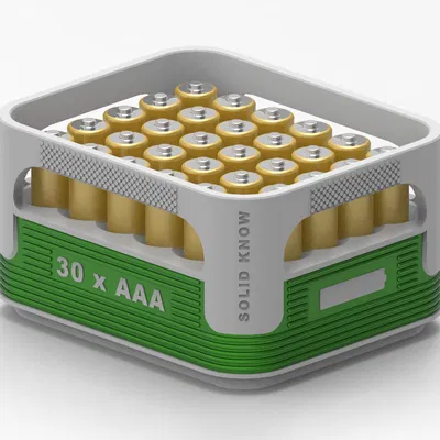 Hộp Pin AAA Xếp Chồng (Thiết kế thùng bia Veltins)