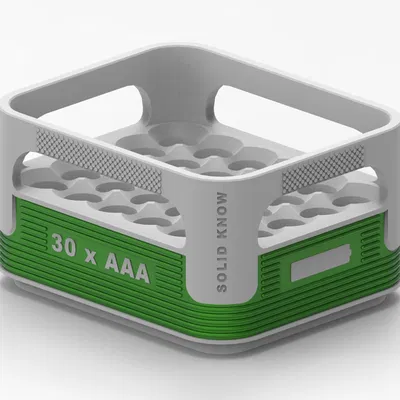 Hộp Pin AAA Xếp Chồng (Thiết kế thùng bia Veltins)