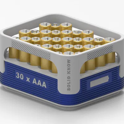 Hộp Pin AAA Xếp Chồng (Thiết kế thùng bia Veltins)