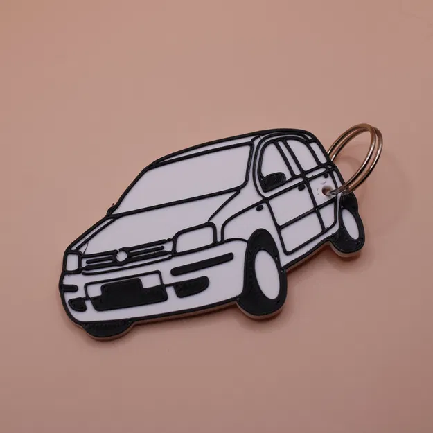 Móc khóa xe Fiat Panda - Image 2