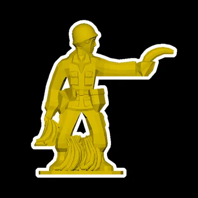 Đội Quân Lowpoly - Tướng Chuối Lính Đồ Chơi Quân Đội Siêu Bền