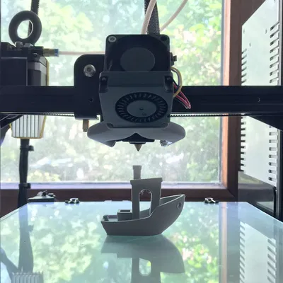 Quạt tản nhiệt Mini-Me v4 cho Ender3 (Dùng đồ zin, 5015, Không cần hàn, Tháo lắp dễ dàng)