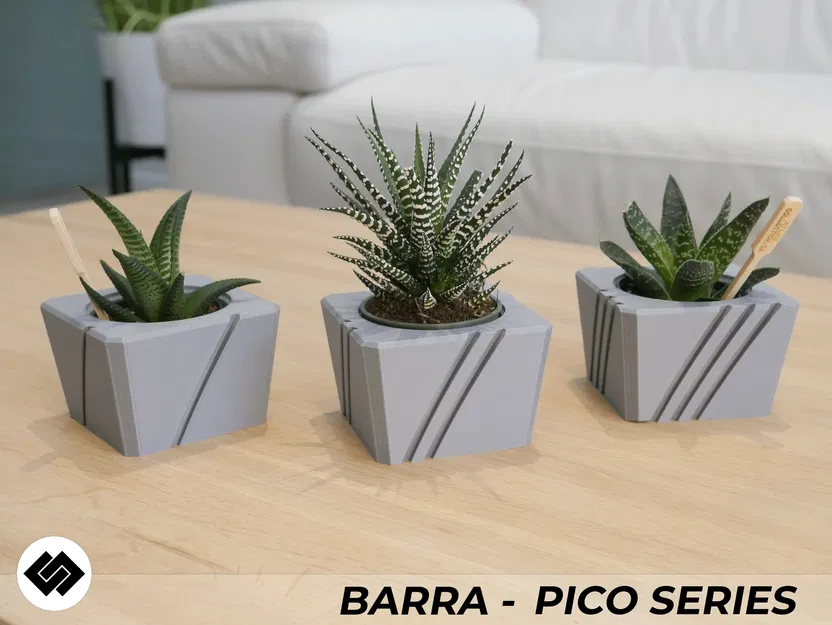 Bộ Ba Chậu Cây Barra Series - Image 1