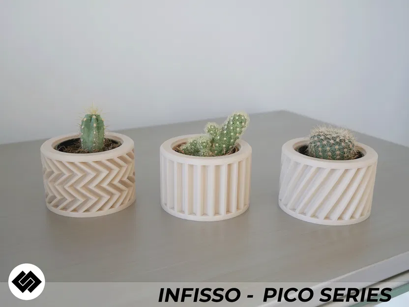 Chậu Cây Infisso Series Ba Mẫu - Image 1