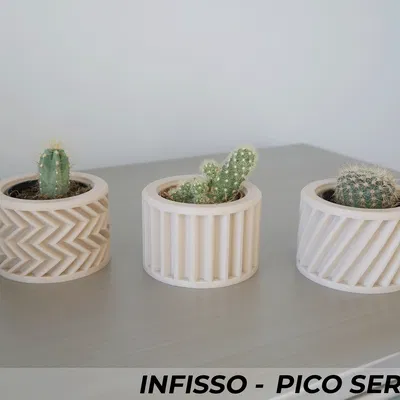 Chậu Cây Infisso Series Ba Mẫu