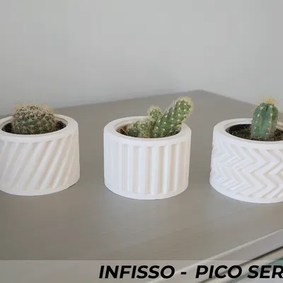 Chậu Cây Infisso Series Ba Mẫu