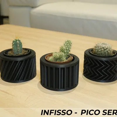 Chậu Cây Infisso Series Ba Mẫu