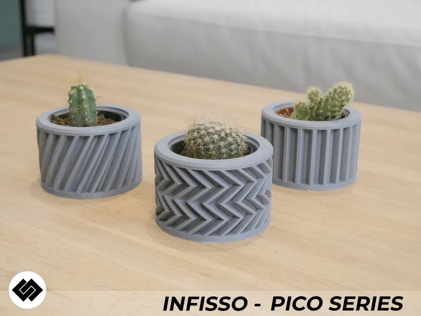 Chậu Cây Infisso Series Ba Mẫu - Image 4