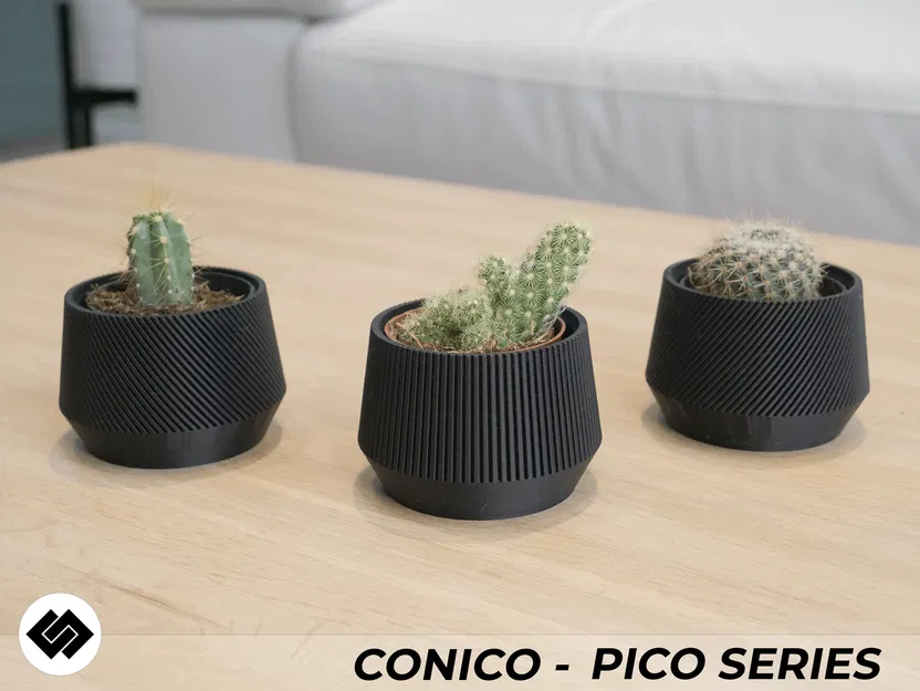 Bộ 3 Chậu Cây Conico Series - Image 2