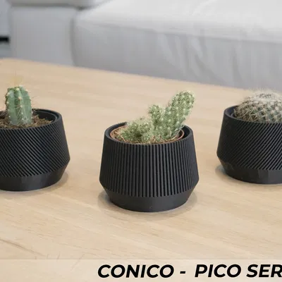 Bộ 3 Chậu Cây Conico Series