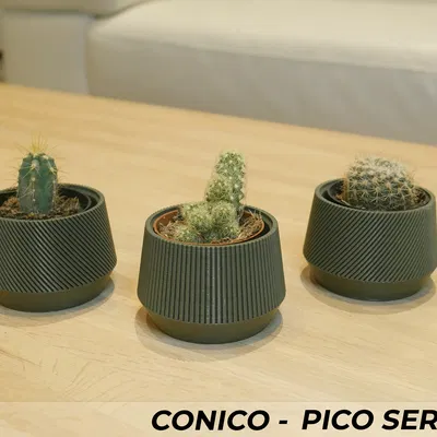 Bộ 3 Chậu Cây Conico Series