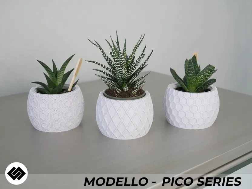 Bộ Chậu Cây Modello Series Ba Mẫu - Image 2