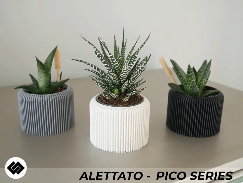 Bộ 3 Chậu Cây Alettato Series - Image 5