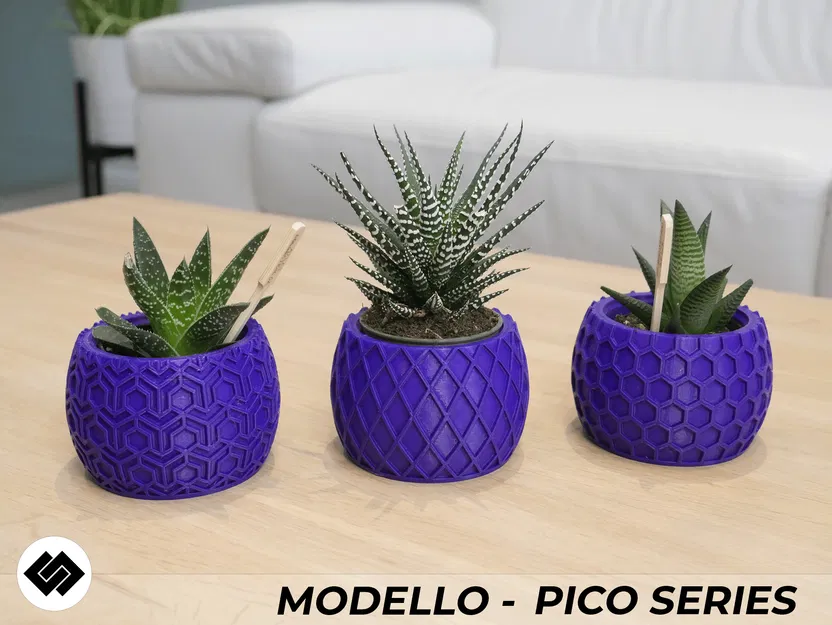 Bộ Chậu Cây Modello Series Ba Mẫu - Image 3