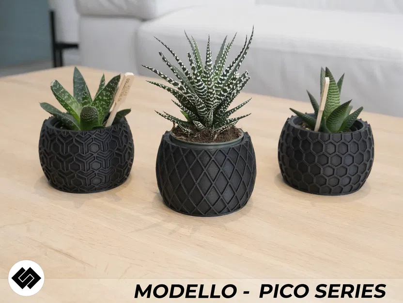 Bộ Chậu Cây Modello Series Ba Mẫu - Image 4