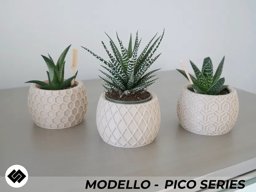 Bộ Chậu Cây Modello Series Ba Mẫu - Image 5