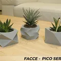 Bộ 3 Chậu Cây Mini Facce Series - Thumbnail 2