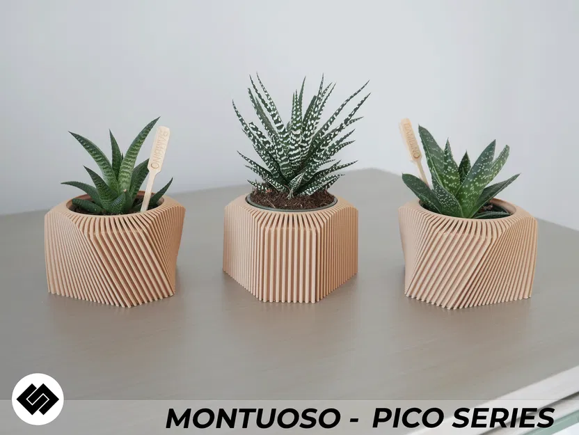 Bộ Chậu Cây Montuoso Series Triple Planter Set - Image 1