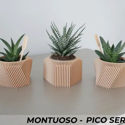 Bộ Chậu Cây Montuoso Series Triple Planter Set