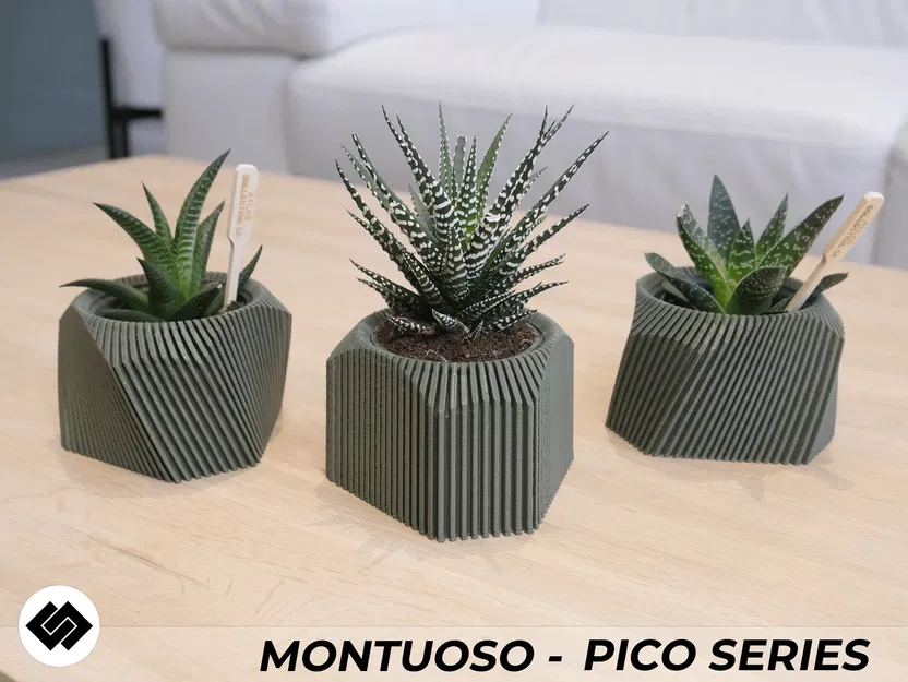 Bộ Chậu Cây Montuoso Series Triple Planter Set - Image 2