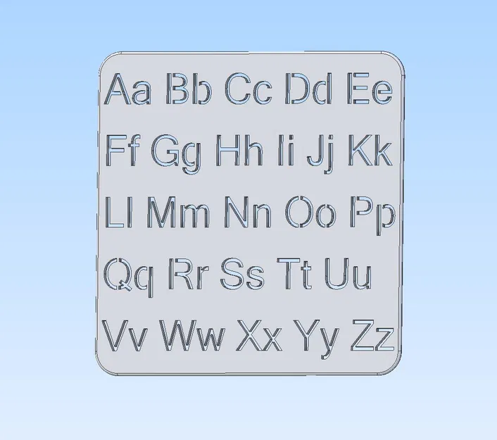 Khuôn Chữ Cái (Dày 5mm) - Image 1