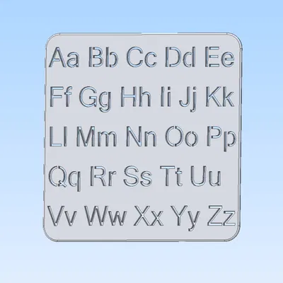 Khuôn Chữ Cái (Dày 5mm)