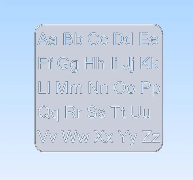 Khuôn Chữ Cái (Dày 5mm) - Image 2