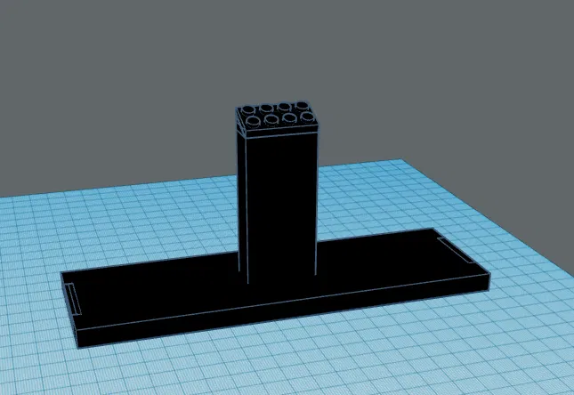 Giá đỡ trưng bày Lego Speed Champions có đế gắn 2x4 - Image 1