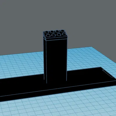 Giá đỡ trưng bày Lego Speed Champions có đế gắn 2x4