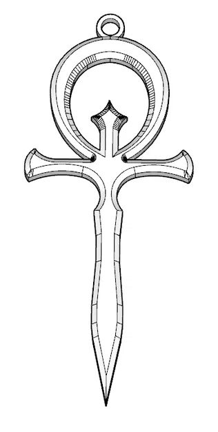 Mặt Dây Chuyền Biểu Tượng Sự Sống Ai Cập Ankh - Image 2