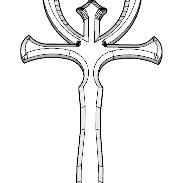 Mặt Dây Chuyền Biểu Tượng Sự Sống Ai Cập Ankh