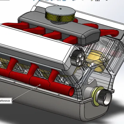 Mô Hình Động Cơ V8