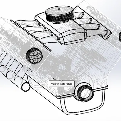 Mô Hình Động Cơ V8